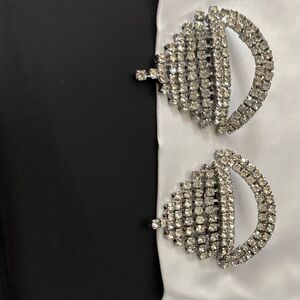 Vintage Elegant Silver Shoe Clips